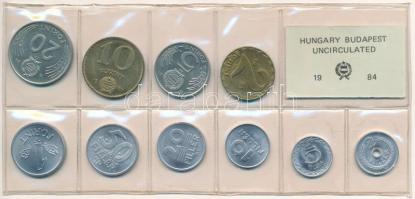 1984. 2f-20Ft (10xklf) érmés forgalmi sor fóliatokban T:1