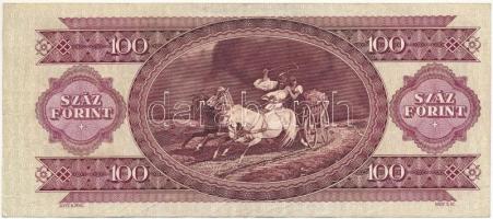 1992. 100Ft "B 288 031077" eltolódott nyomat T:III Adamo F37