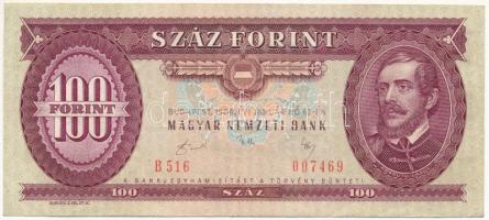 1989. 100Ft "B 516 007469" eltolódott nyomat T:III Adamo F36