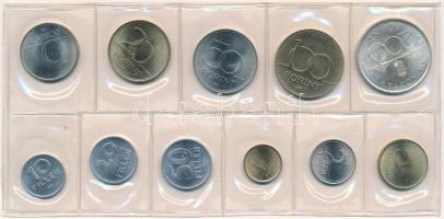 1993. 10f-200Ft (11xklf) érmés forgalmi sor fóliatokban (címke nélkül) T:1