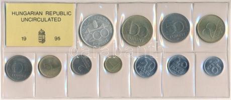 1995. 10f-200Ft (11xklf) érmés forgalmi sor fóliatokban T:1