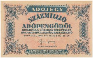 1946. 100.000.000AP T:III szép papír Adamo P55