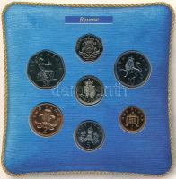 Nagy-Britannia 1988. 1p-1Ł (7xklf) forgalmi sor karton díszcsomagolásban T:BU 
Great Britain 1988. ...