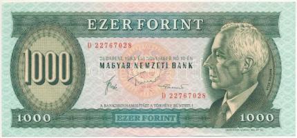 1983. november 10. 1000Ft "D" T:III szép papír Adamo F45.2