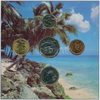 Barbados 1989. 1c-1$ (4xklf) forgalmi sor karton dísztokban, ragasztás elengedett T:1 
Barbados 198...