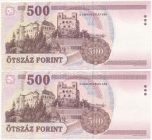 1998. 500Ft "EA" (2x) sorszámkövetők T:I
Adamo F54