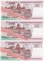 2006. 500Ft "EC" "50. évforduló 1956. október 23." (3x) sorszámkövetők T:I Adamo...