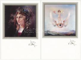 1992 Szász Endre festőművész kiállítása - 10 modern képeslap tokban