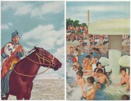 10 db MODERN kínai képeslap tokban: Mao Ce Tung és a Kulturális forradalom / 10 modern Chinese postcards in case: Mao Tse Tung and the cultural revolution