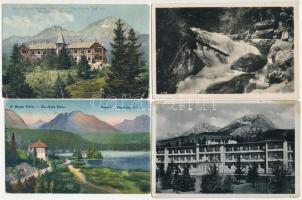 Tátra, Vysoké Tatry; - 4 db régi képeslap / 4 pre-1945 postcards