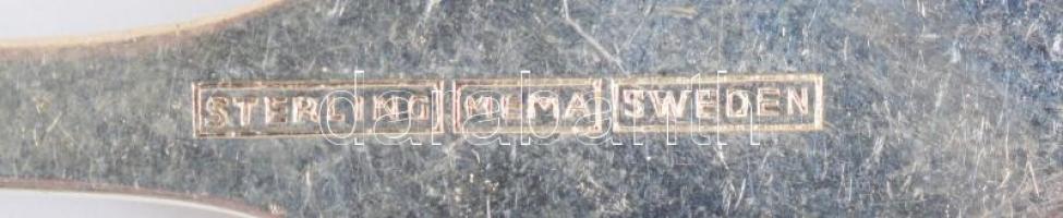 Ezüst(Ag) kiskanál, jelzett, h: 9,5 cm, nettó: 13 g