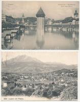 Lucerne, Luzern; - 2 pre-1945 postcards
