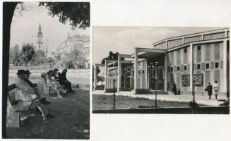 4 db MODERN magyar város képeslap (Képzőművészeti Alap Kiadóvállalat): Szabadszállás, Kecskemét, Kec...