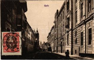 1919 Győr, Megyeház utca. Vasúti levelezőlapárusítás 478. TCV card