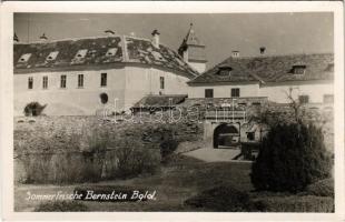 Borostyánkő, Bernstein; Schloss / vár / castle. Otto Visch Industrie-Fotograf photo