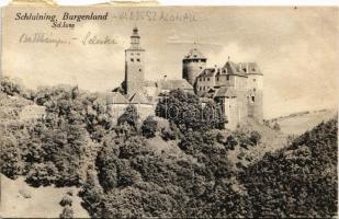 1924 Városszalónak, Stadtschlaining; Schloss Schlaining / Szalónak vára. Johann Kopfer kiadása / castle (EK)