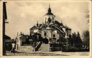 Kismarton, Eisenstadt; Kalvarienbergkirche mit Haydngrab / Kálvária / calvary (gyűrődés / crease)