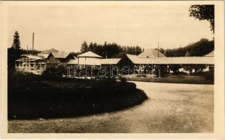 1927 Tarcsa, Tarcsafürdő, Bad Tatzmannsdorf; Kurplatz mit Max- u. Karlsquelle / fürdő, források / spa, bath, spring sources (EK)