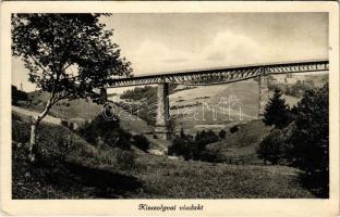 Kisszolyva, Szkotárszke, Skotarska; vasúti híd, viadukt / railway bridge, viaduct (ragasztónyom / glue marks)