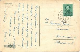 1938 Ungvár, Uzshorod, Uzhhorod, Uzhorod; utca, Járási csendőrparancsnokság / street view, gendarmer...