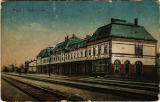 Csap, Cop, Chop; Pályaudvar, vasútállomás. Vasúti Levelezőlapárusítás 8836. / railway station (b)