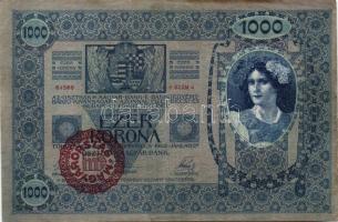 1902. 1000K piros "Magyarország" körbélyegzővel T:II