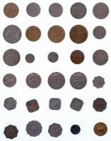 ~1180db-os érme tétel berakólapokon albumban, a világ minden tájáról T:vegyes