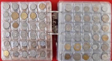 ~1180db-os érme tétel berakólapokon albumban, a világ minden tájáról T:vegyes
