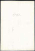1939 Kinszki Imre (1901-1945) budapesti fotóművész hagyatékából, jelzés nélküli, de a szerző által d...