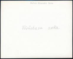 cca 1936 Kinszki Imre (1901-1945) budapesti fotóművész hagyatékából, a szerző által feliratozott, vi...