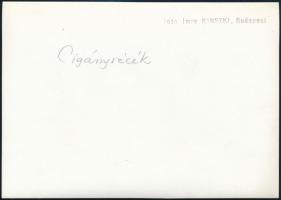 cca 1932 Kinszki Imre (1901-1945) budapesti fotóművész hagyatékából, pecséttel jelzett vintage fotó ...