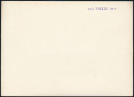 cca 1932 Kinszki Imre (1901-1945) budapesti fotóművész hagyatékából, pecséttel jelzett vintage fotó ...