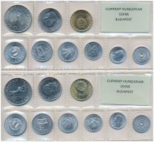 1972-1973. 2f-10Ft (9xklf) forgalmi sor fóliatokban, 2db klf évjárat T:1