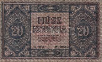 1919. augusztus 9. 20K T:III+