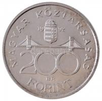 1992. 200Ft Ag (20x) eredeti tasakban, 1992. december 1-i  bélyegzéssel T:1