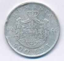 Románia 1944. 500L Ag "I. Mihály" T:2- ph.
Romania 1944. 500 Lei Ag "Mihai I" C...