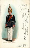 1899 Kronprinz Friedrich Wilhelm / Wilhelm, German Crown Prince. Lith. Kunstanstalt Heinr. & Aug. Brüning litho