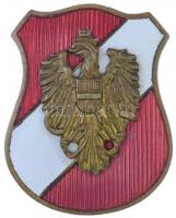 Ausztria DN Osztrák címeres zománcozott Br jelvény (27x34mm) T:2 Austria ND Enamelled Br badge with Austrian coat of arms (27x34mm) C:XF