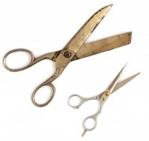 Régi Solingeni szabóolló, modern fodrász olló