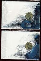 2001. 200Ft 4 klf "János Vitéz, Pál utcai fiúk, Toldi, Lúdas Matyi" érmés levelezőlapon so...