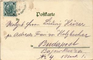 Prosit Neujahr! / New Year greeting art postcard. L. Klement No. 164. litho s: H. Roth