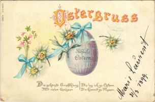 1899 Ostergruss / Easter greeting art postcard, egg. E.B. & C.i.B. S. 9001. litho (EK)