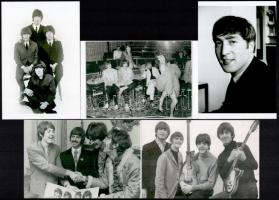 cca 1968 Beatles együttes, Fekete György (1904-1990) budapesti fényképész hagyatékából 5 db mai nagyítás, 10x15 cm