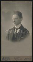 cca 1905 Erdélyi Mór (1866-1934) császári és királyi udvari fényképész műtermében készült, keményhátú vintage fotó, 20,4x10,6 cm