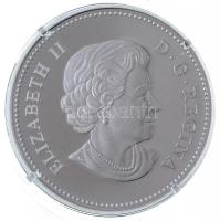 Kanada 2011. 20$ Ag "Oregoni Juhar" Swarowski-kristály betétes, részben multicolor forgalm...