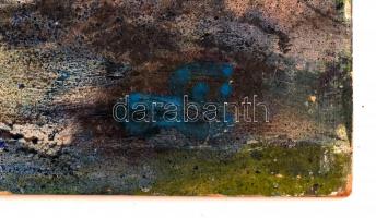 Ugocsai László (1944-): Táj (Dunakanyar?). Olaj, farost, jelzett, hátoldalán autográf felirattal, va...