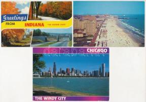39 db MODERN amerikai város képeslap / 39 modern American (USA) postcards