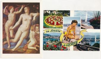 11 MODERN motívum képeslap: női szépség, erotikus / 11 modern motive postcards: erotic, female beauty