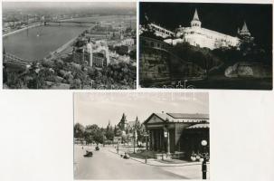 24 db MODERN magyar város képeslap és leporello: csak Budapest / 24 modern Hungarian town-view postcards and leporellos: only Budapest