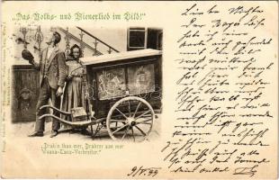 1899 Drahn than mer, Drahrer san mer Weana-Tanz-Verbreiter Das Volks- und Wienerlied im Bild. Fotogr. Triebel. Verlag Gustav Lang / Austrian folklore from Vienna (EK)